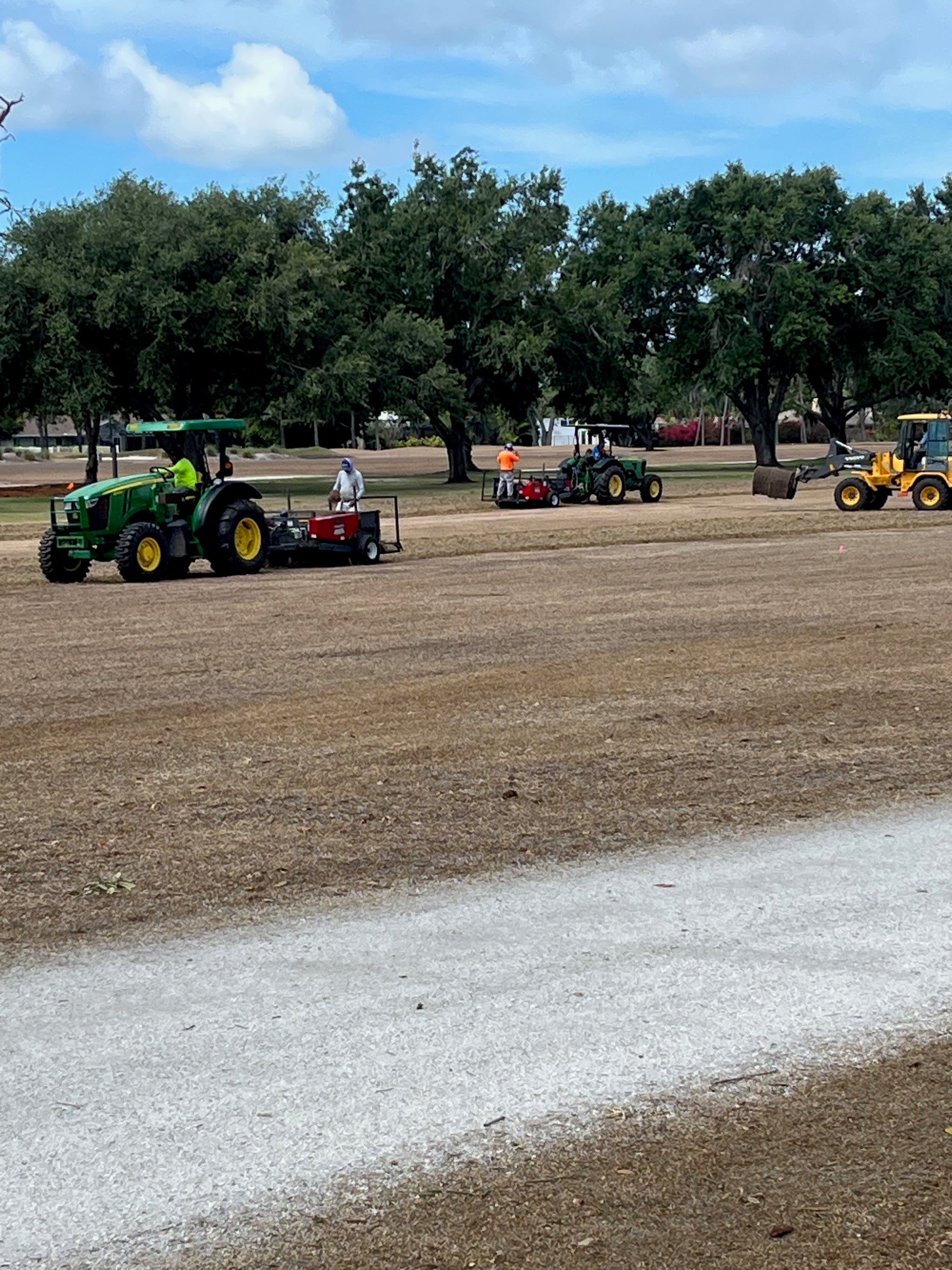 Sprigging Hole #1 with Two Machines June 2, 2023